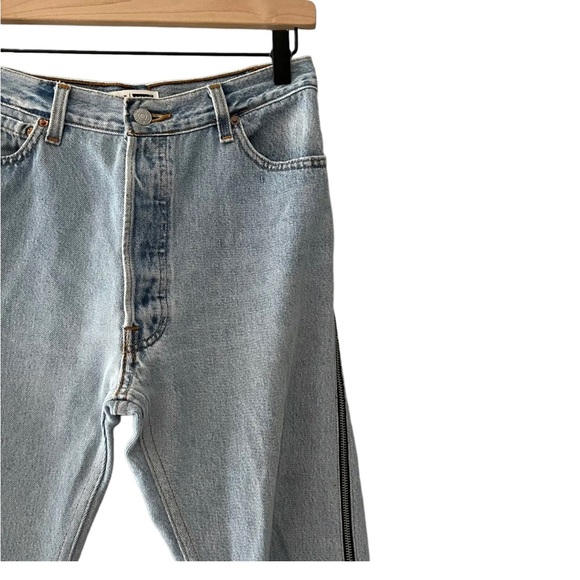 RE/DONE x Levi’s Jeans Size 28 High Rise Ankle Side Zip - Picture 3 of 8